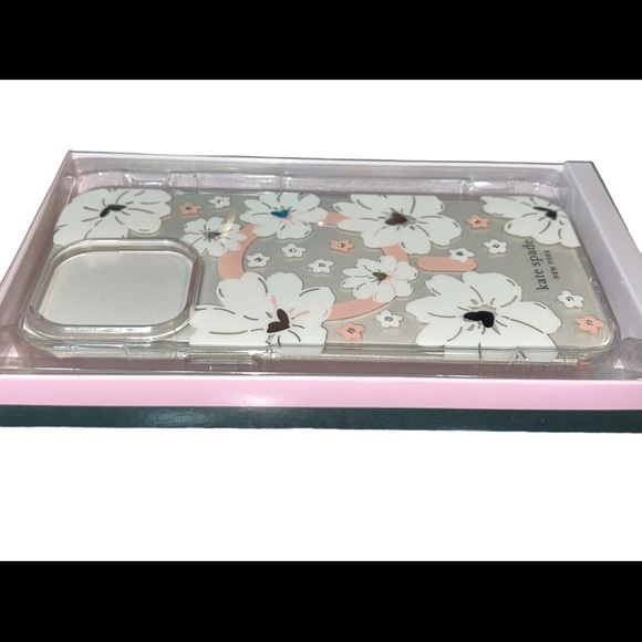 KATE SPADE Pink Heart Peony Floral MagSafe iPhone 14 PRO MAX Hard Case - Picture 8 of 9